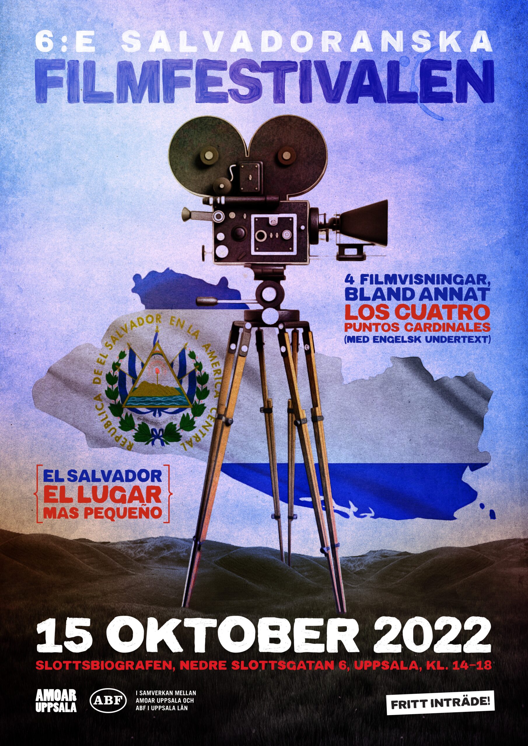 Asociación Monseñor Oscar Arnulfo Romero de Uppsala invitan al Sexto Festival Salvadoreño de Cine